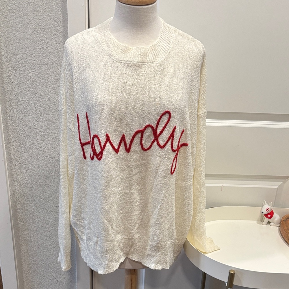 Show Me Your MuMu WoodsySweater with Howdy Graphic